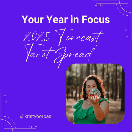 2025 Forecast Tarot Spread -Your Year in Focus