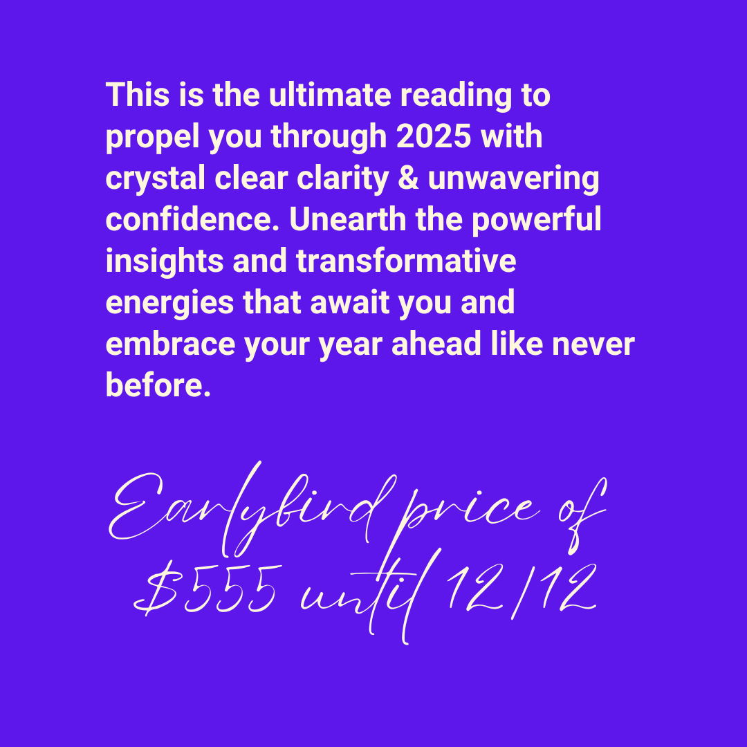 2025 Forecast Tarot Spread -Your Year in Focus